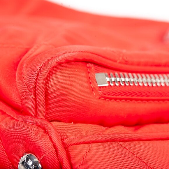 Authentic Ladies Red Prada Quilted Tesstuto Impuntu Mini Backpack - Picture 9 of 15